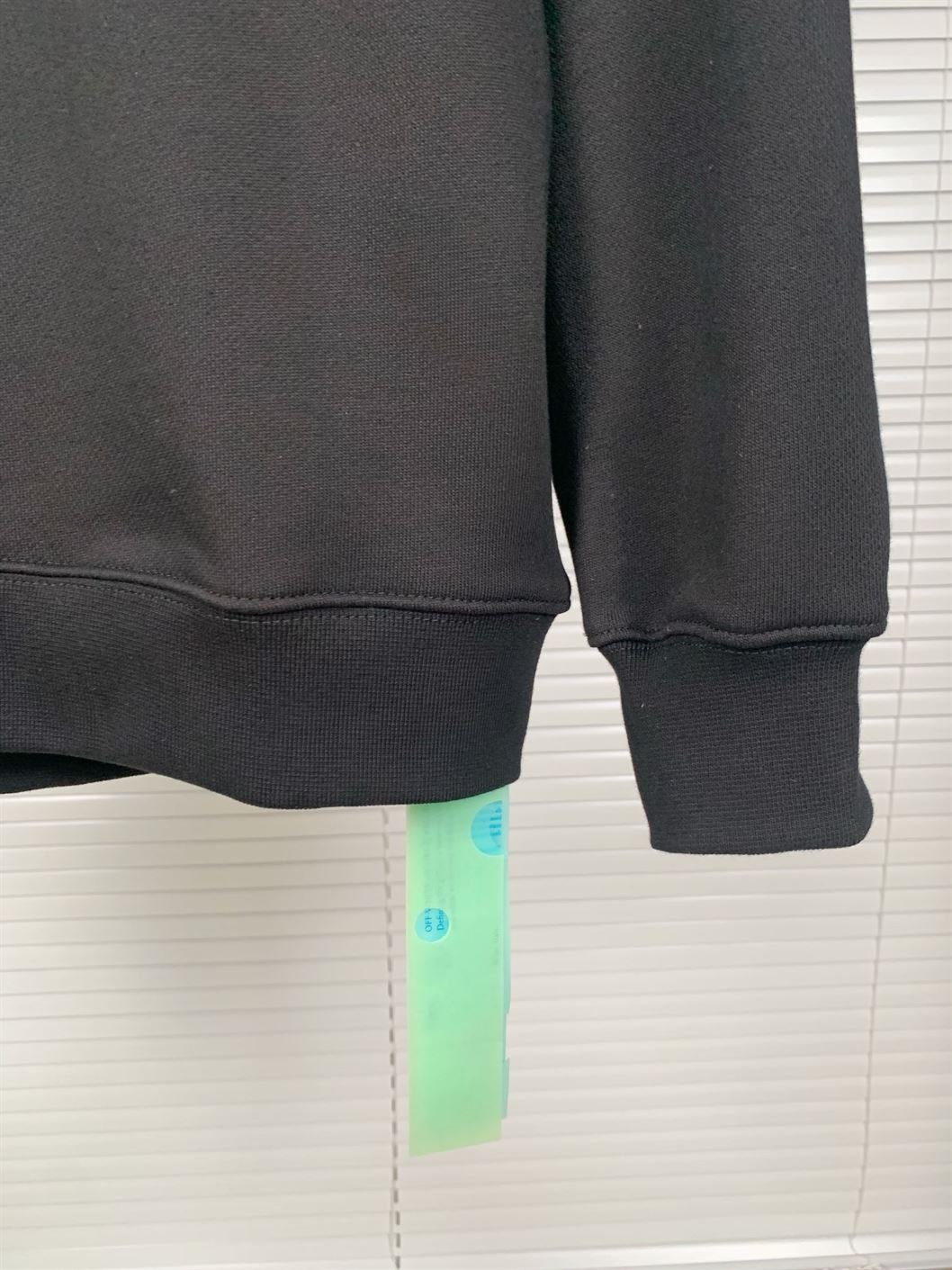 OFF-WHITE BLACK PRINTED HOODIE - OS015