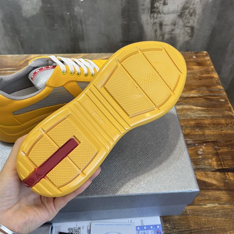 PRADA AMERICA'S CUP SOFT RUBBER AND BIKE FABRIC SNEAKERS - PRS041