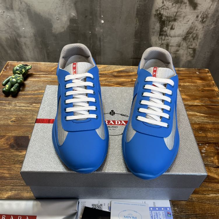 PRADA AMERICA'S CUP SOFT RUBBER AND BIKE FABRIC SNEAKERS - PRS043