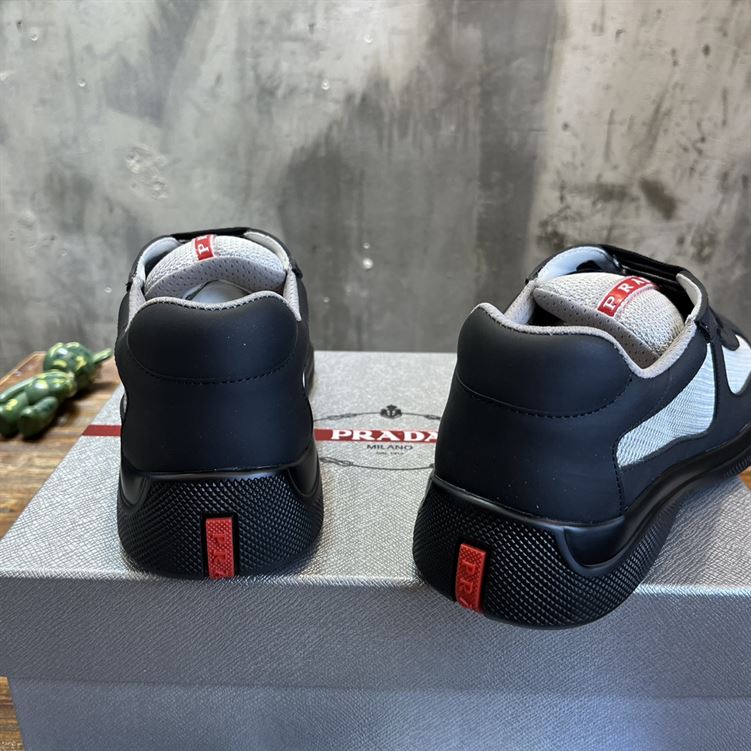 PRADA AMERICA'S CUP SOFT RUBBER AND BIKE FABRIC SNEAKERS - PRS045