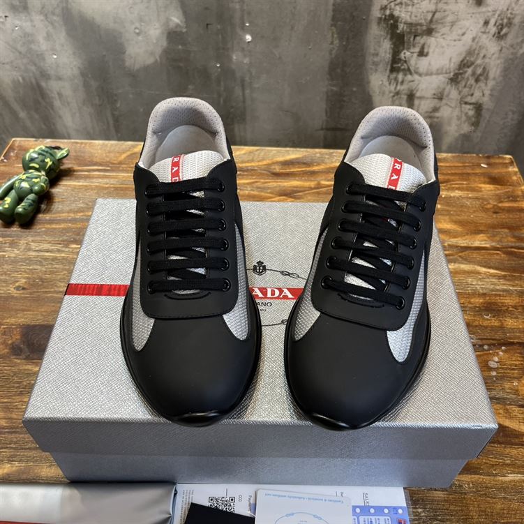 PRADA AMERICA'S CUP SOFT RUBBER AND BIKE FABRIC SNEAKERS - PRS045