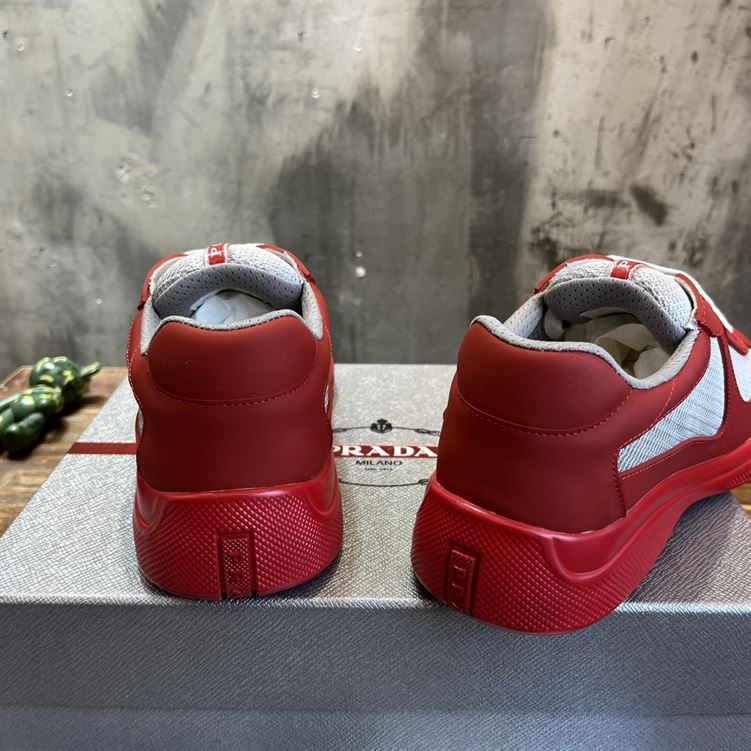 PRADA AMERICA'S CUP SOFT RUBBER AND BIKE FABRIC SNEAKERS - PRS046