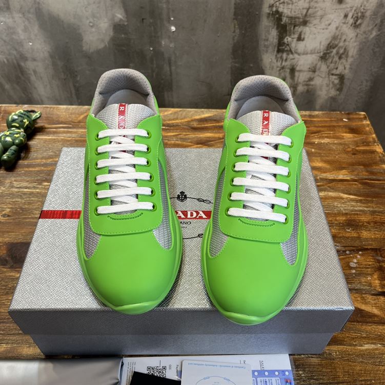 PRADA AMERICA'S CUP SOFT RUBBER AND BIKE FABRIC SNEAKERS - PRS047