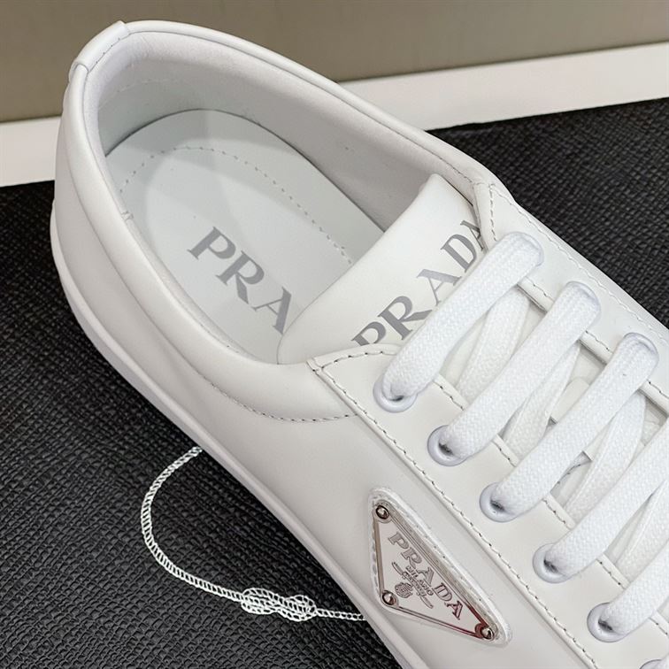 PRADA BRUSHED LEATHER SNEAKERS - PRS014