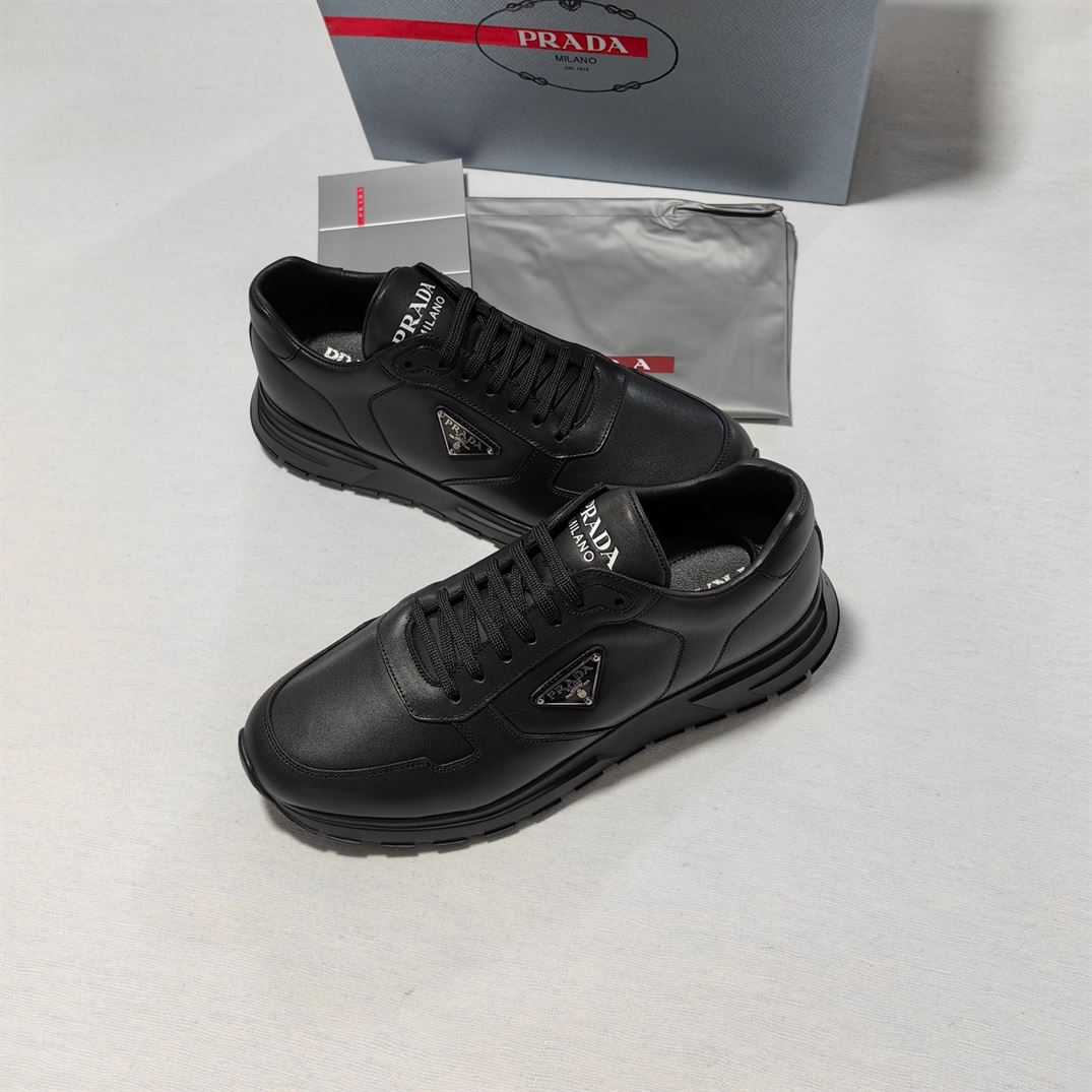PRADA LEATHER SNEAKERS - PRS072