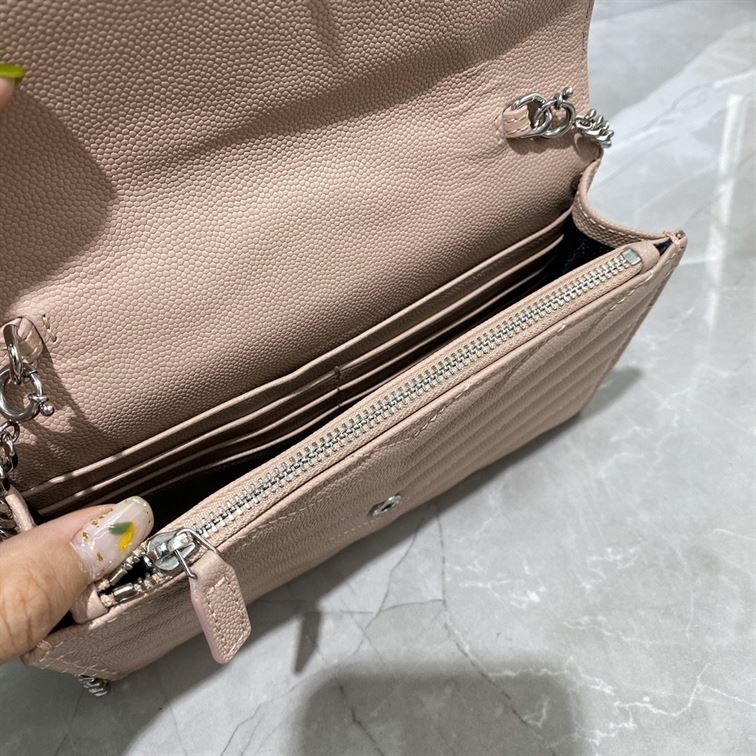 YSL CASSANDRE MATELASSÉ CHAIN WALLET