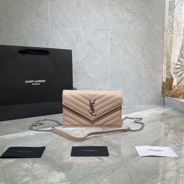 YSL CASSANDRE MATELASSÉ CHAIN WALLET