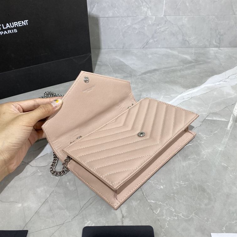 YSL CASSANDRE MATELASSÉ CHAIN WALLET