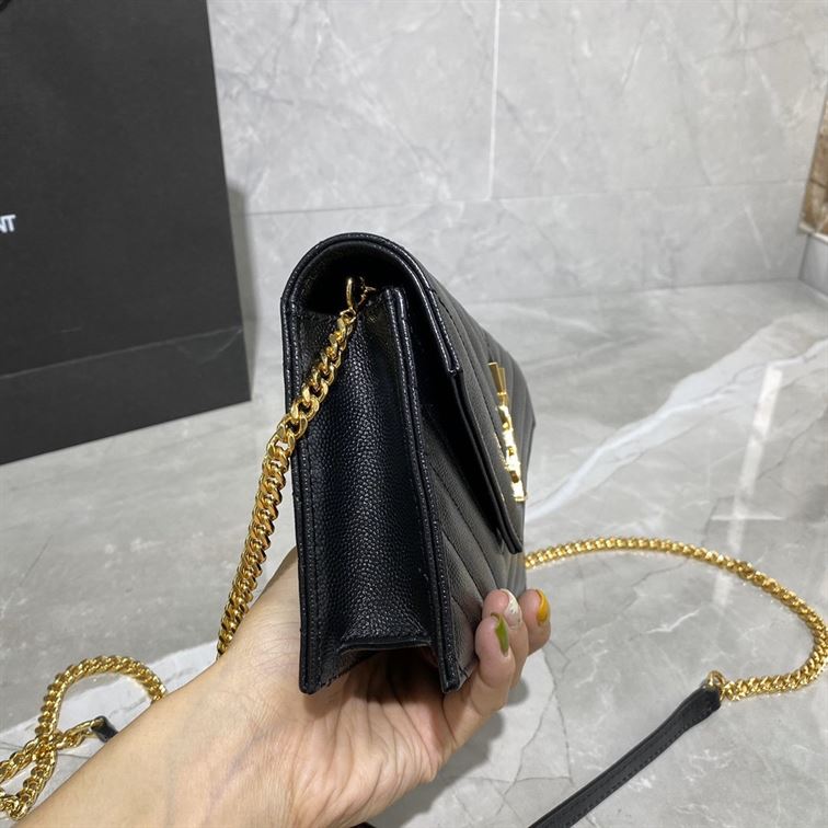 YSL CASSANDRE MATELASSÉ CHAIN WALLET