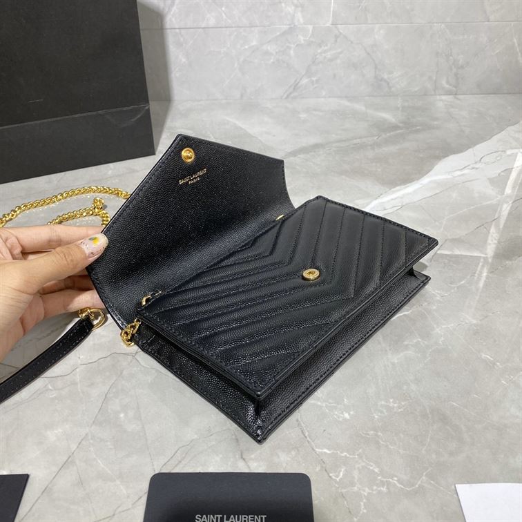 YSL CASSANDRE MATELASSÉ CHAIN WALLET
