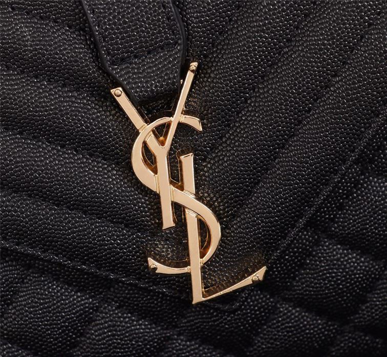 YSL ENVELOPE MEDIUM CHAIN BAG IN SUPPLE