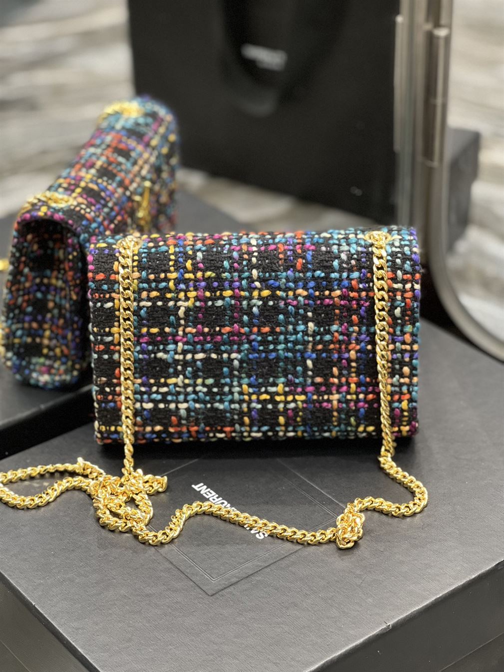YSL LOULOU Nero & Multicolor Bag