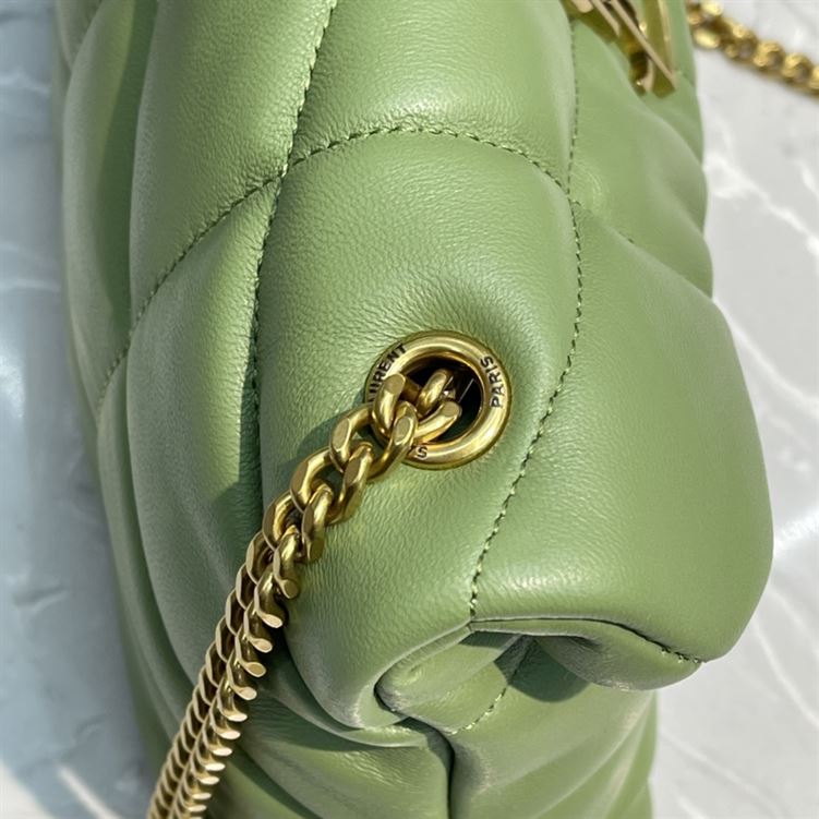 YSL PUFFER TOY MINT GREEN BAG