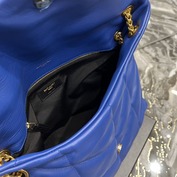 YSL PUFFER TOY BLUE BAG