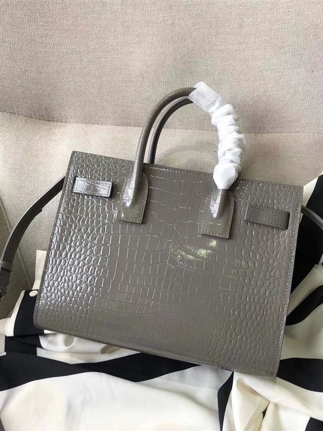 YSL SAC DE JOUR SILVER BAG