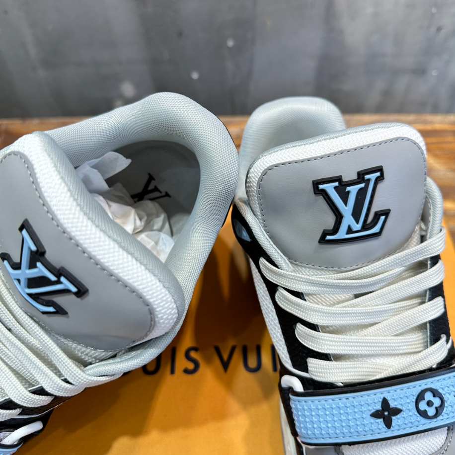 Louis Vuitton Trainer Blue Grey Black Sneaker