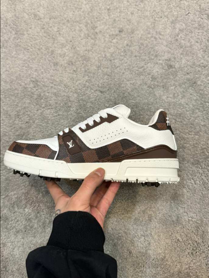 Louis Vuitton Trainer Damier White Brown Sneaker