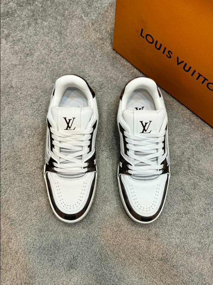 Louis Vuitton Trainer Damier White Brown Sneaker