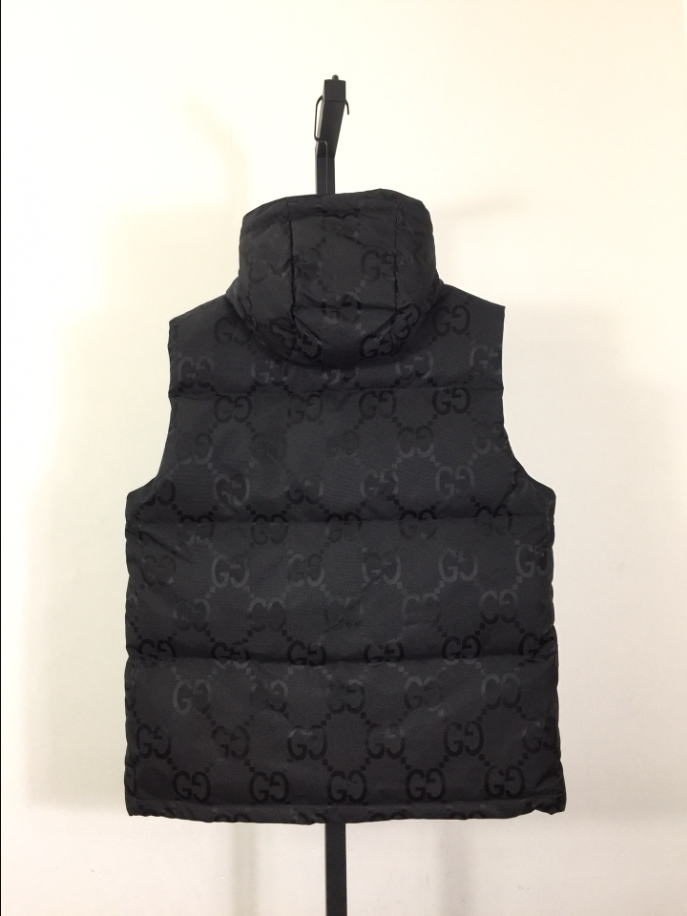 GUCCI Nylon Jumbo Canvas Black Vest - GCJ047