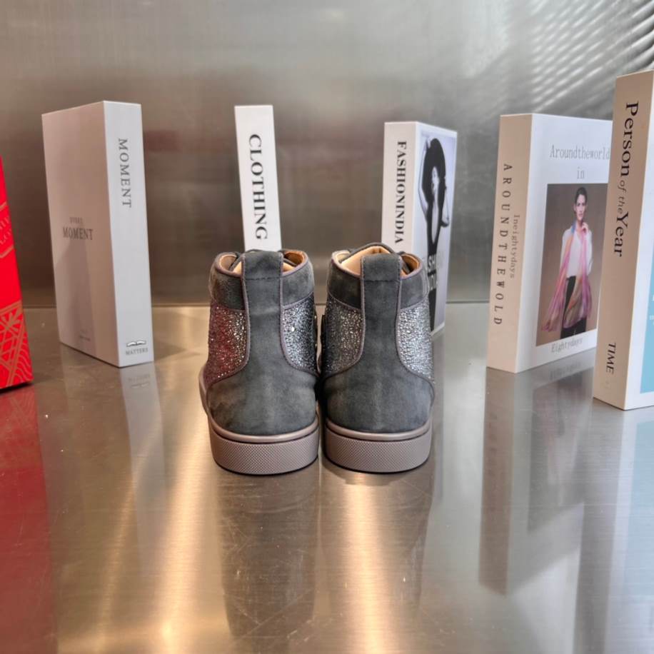 Christian Louboutin Grey Silver Sneaker - CLS054