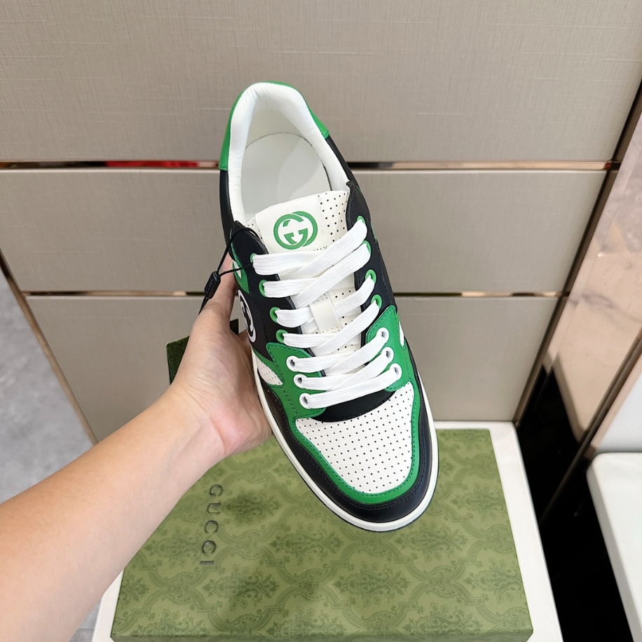 Gucci Con Nastro Web Green Sneaker - GCC178