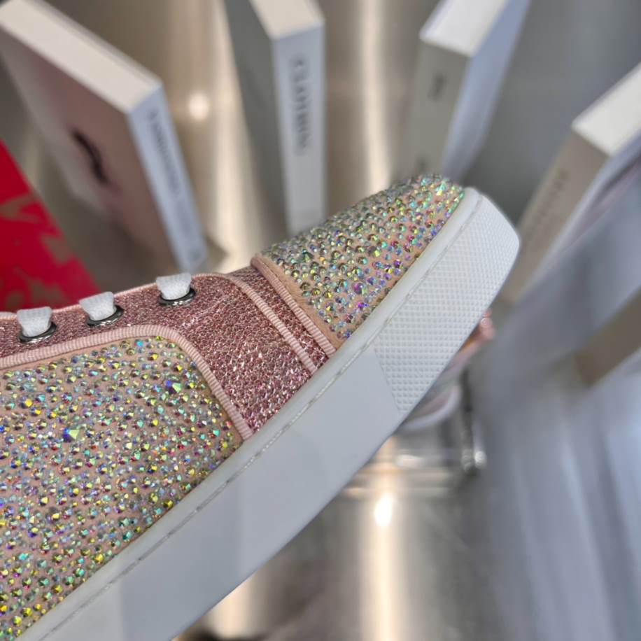 Christian Louboutin Pink Red Sneaker - CLS055