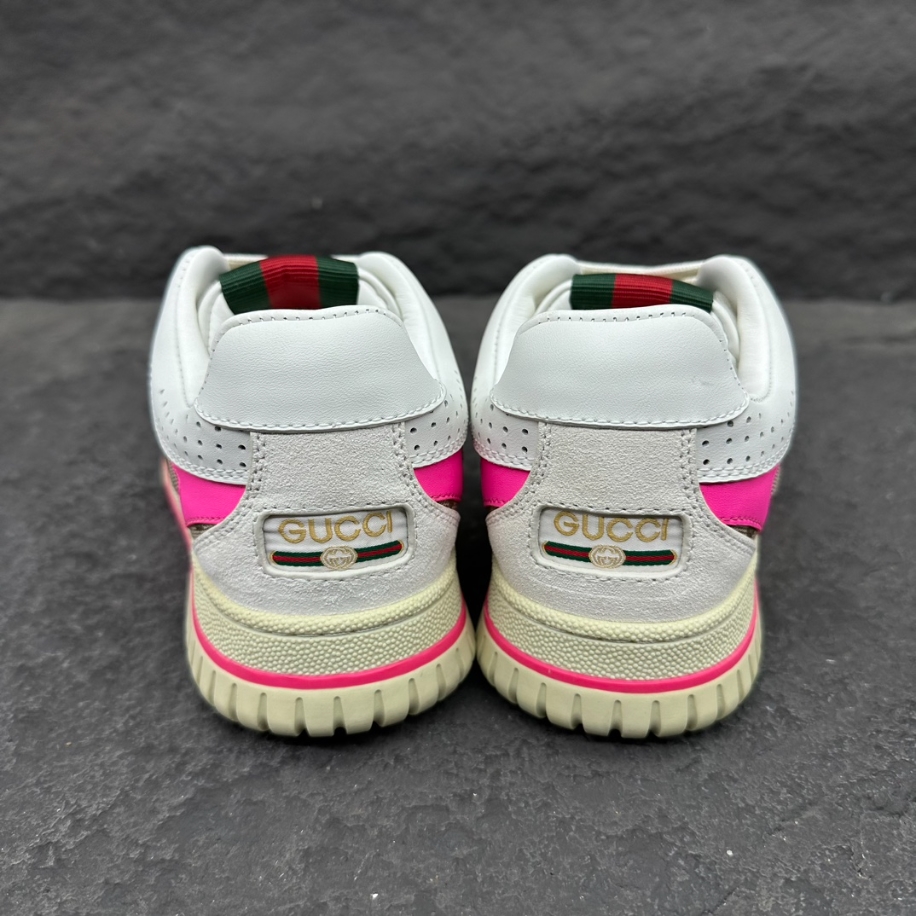 Gucci Wmns Re-Web Sneaker 'GG Canvas - Beige Fuchsia' - GCC156