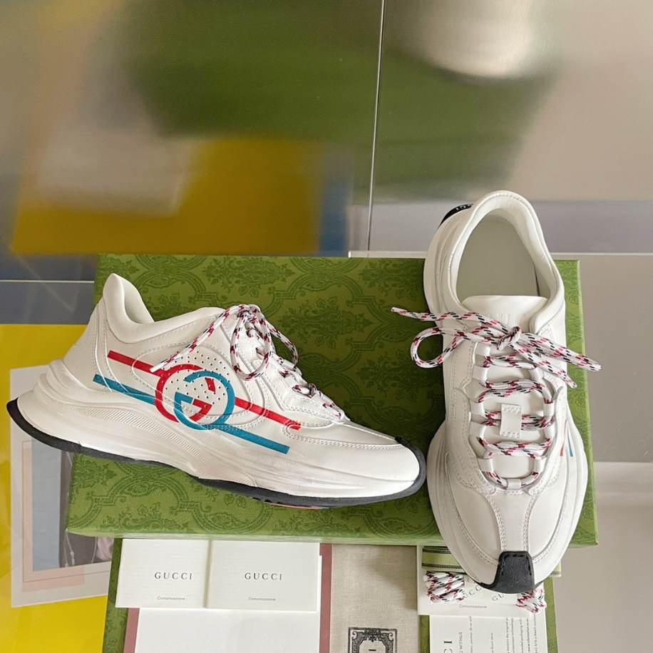 Gucci Run Trainers White Leather Sneakers - GCC205