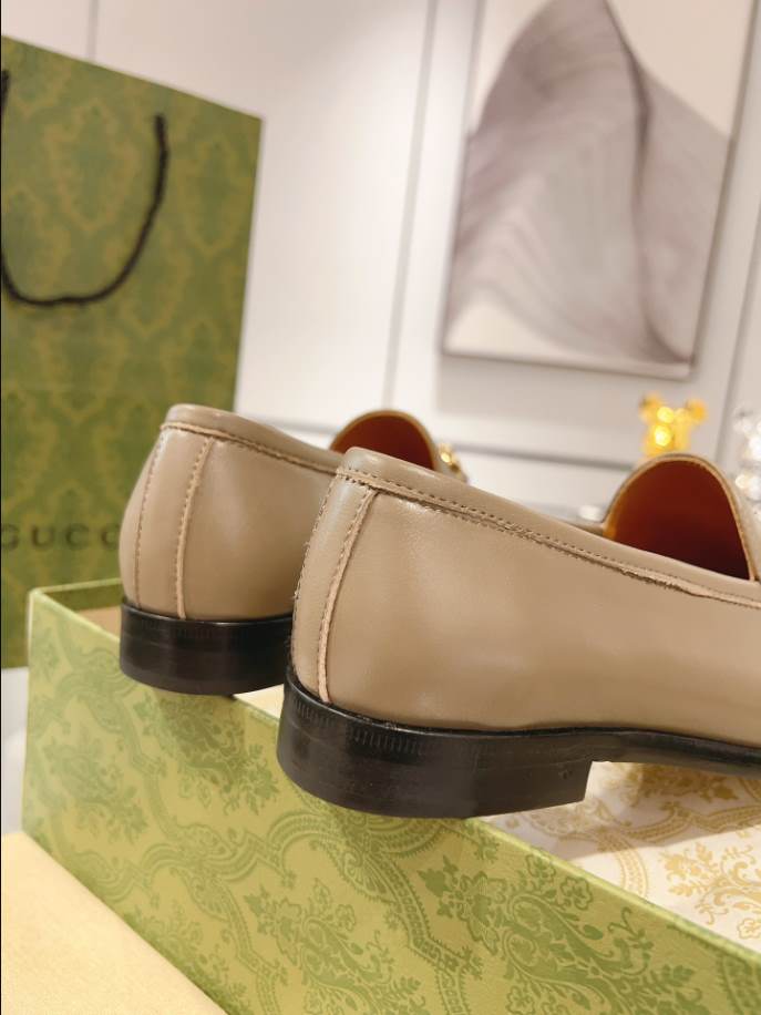 Gucci Jordaan Brown Leather Loafer - GL073