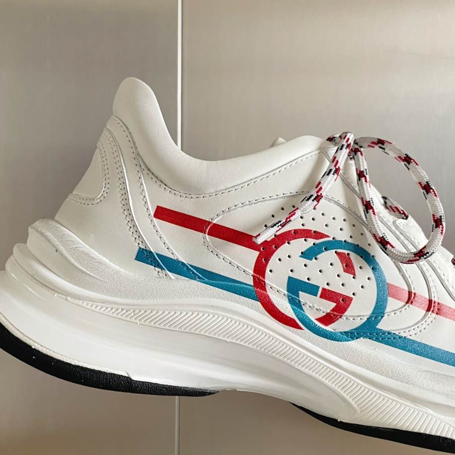 Gucci Run Trainers White Leather Sneakers - GCC205