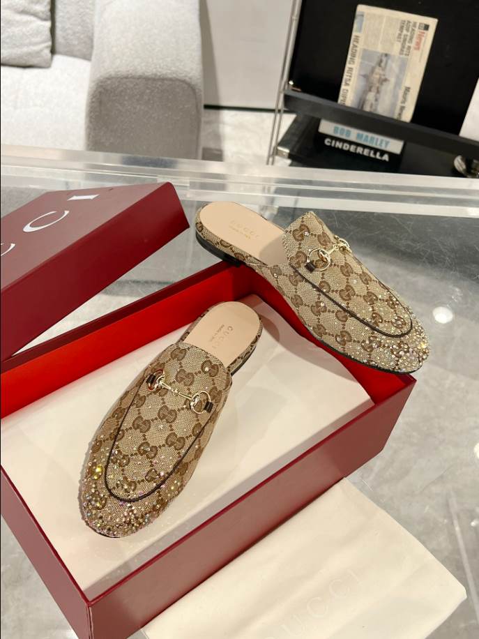 Gucci Princetown Slipper Beige Loafer - GL059