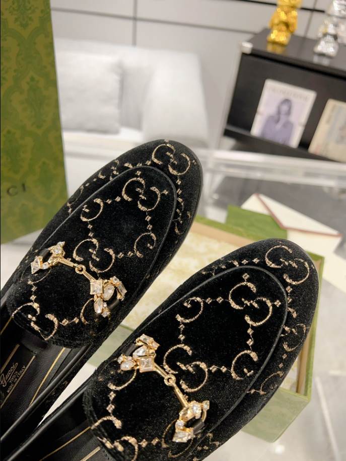 Gucci Horsebit Princetown Black Leather Loafer - GL074