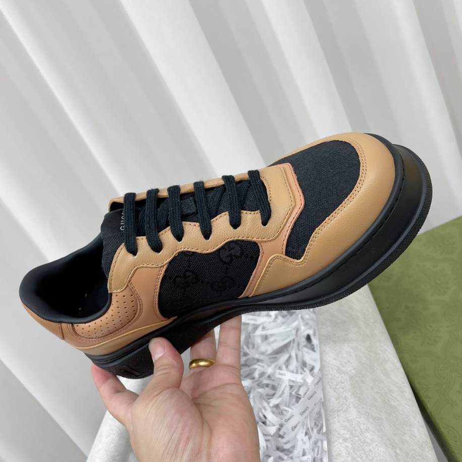 Gucci Lace-Up Black Brown Sneakers - GCC190