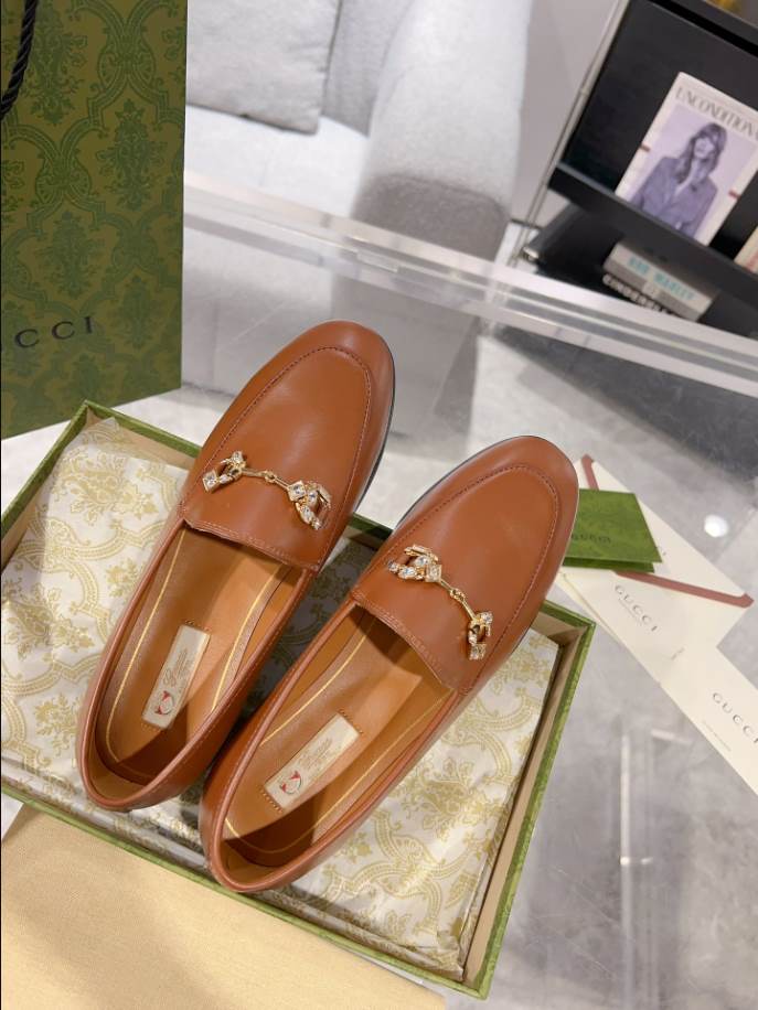 Gucci Jordaan Brown Loafer - GL068