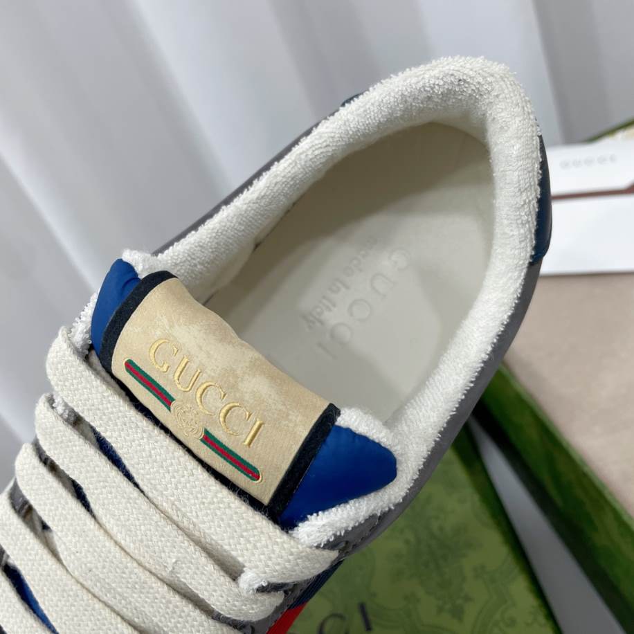 Gucci Screener Grey Suede Sneakers - GCC206