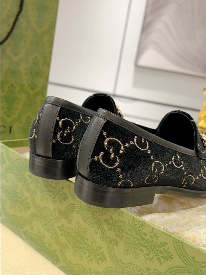 Gucci Horsebit Princetown Black Leather Loafer - GL074