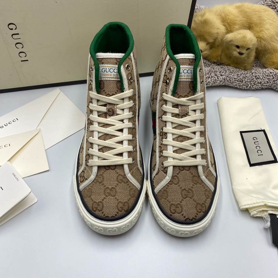 Gucci Off The Grid High Ebony Brown Sneakers - GCC214