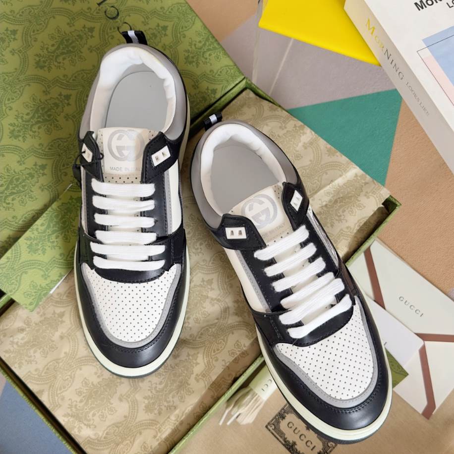 Gucci Basket Grey White Sneakers - GCC222