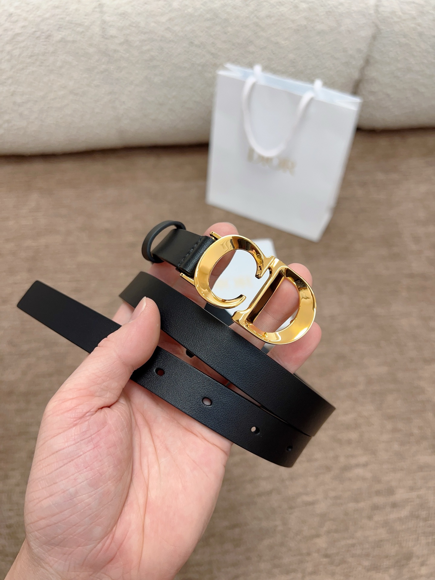 MEDIUM LADY DIOR BAG BLACK CRINKLED - DB002 MEDIUM LADY DIOR BAG BLACK CRINKLED