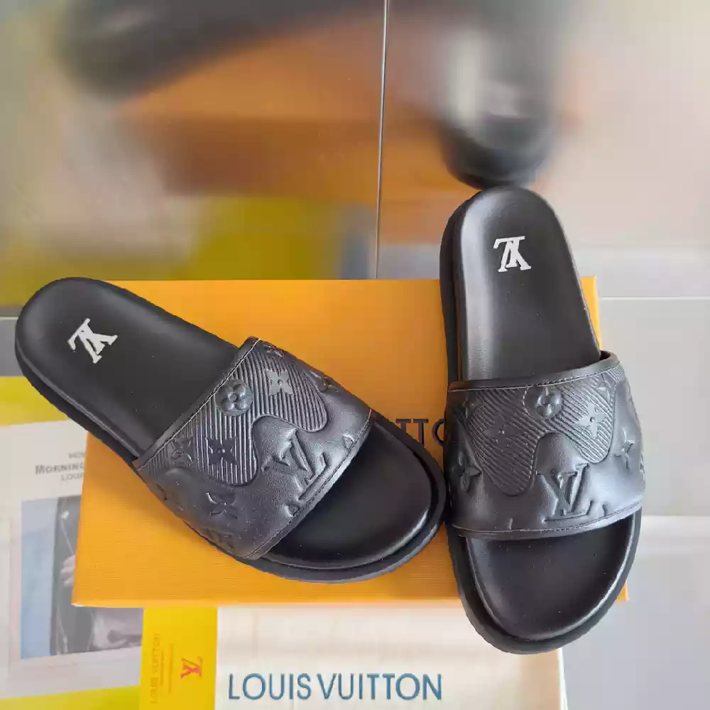 LOUIS VUITTON PALM LEATHER PREMIUM SLIDE - LVSD056 LOUIS VUITTON PALM LEATHER PREMIUM SLIDE