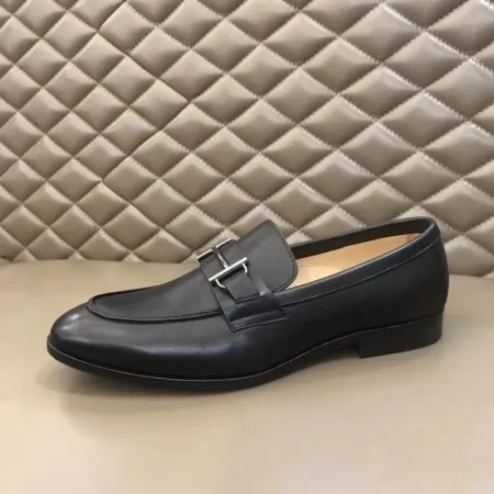 Hermes Men's Sydney Loafers In Black Calfskin - HM043 Hermes Men's Sydney Loafers In Black Calfskin