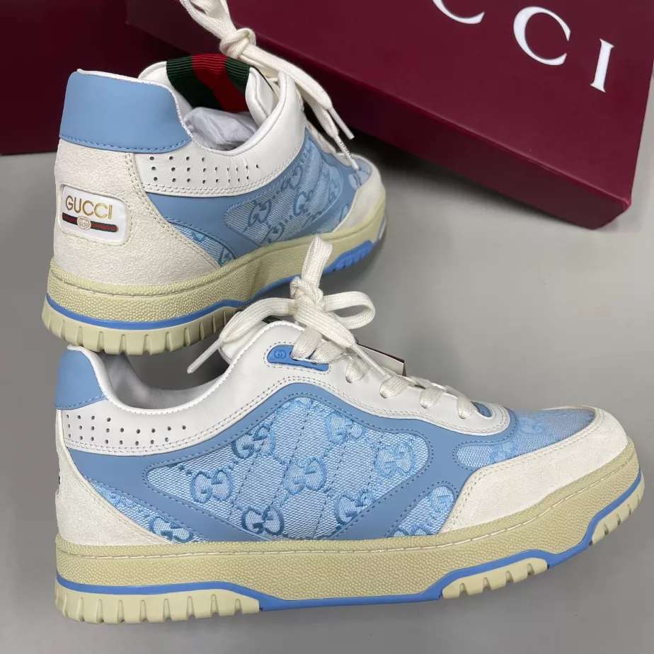 Gucci Re-Web Trainer White Sneakers - GCC208