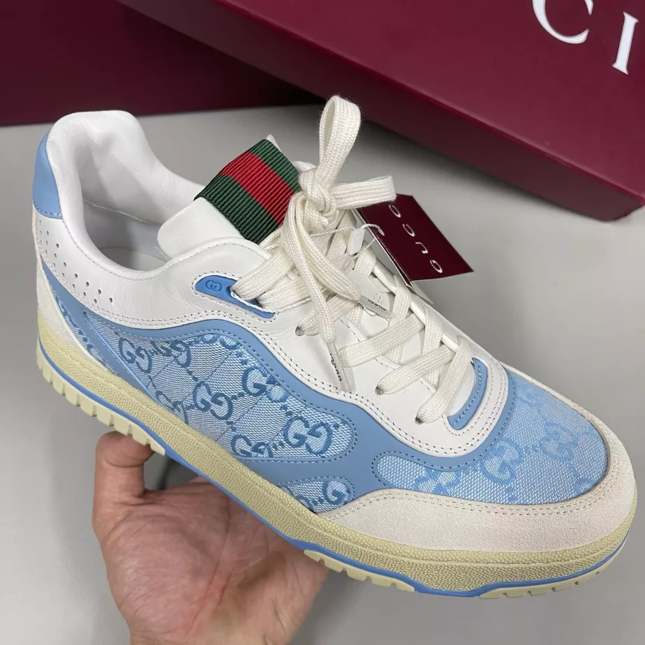 Gucci Re-Web Trainer White Sneakers - GCC208