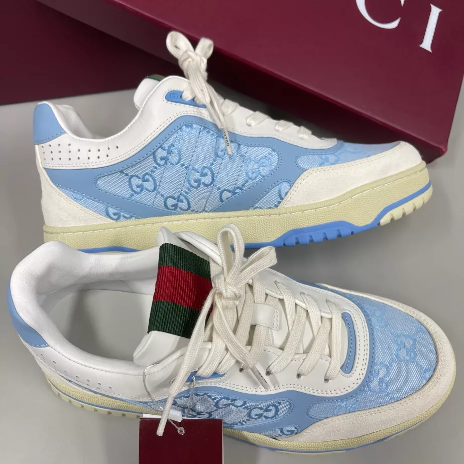 Gucci Re-Web Trainer White Sneakers - GCC208