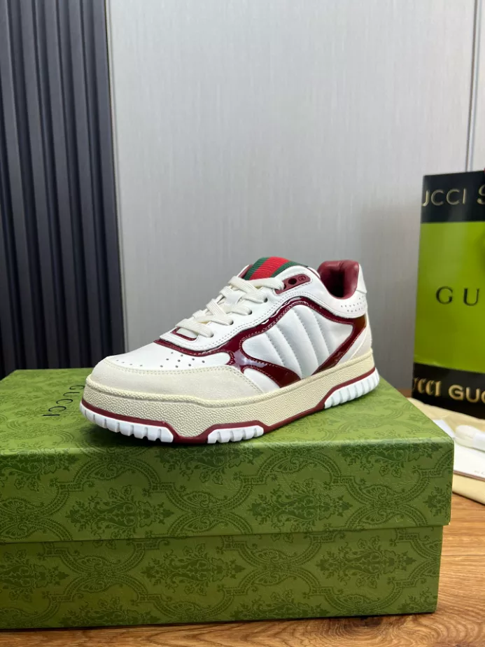 Gucci Re-Web Trainer White Sneakers - GCC208