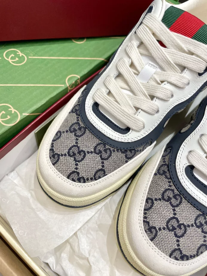 Gucci Re-Web Trainer White Sneakers - GCC208