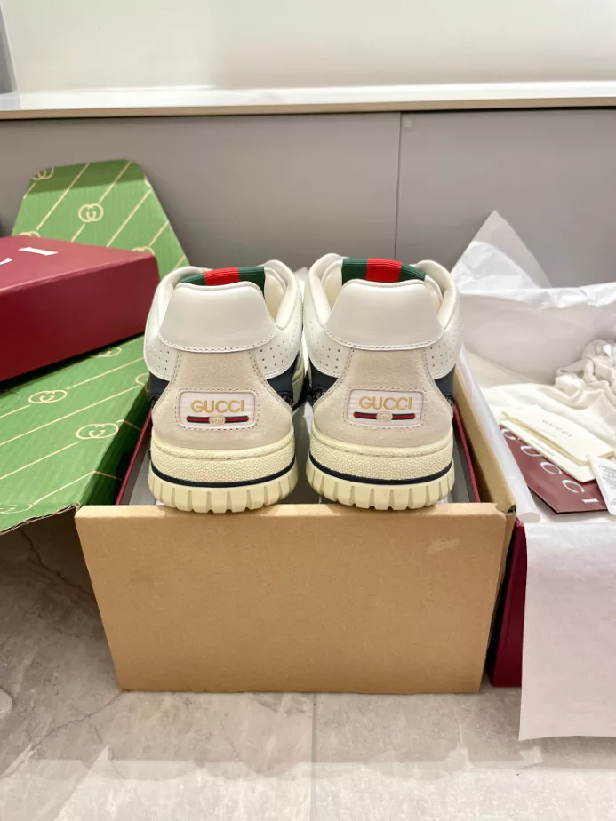 Gucci Re-Web Trainer White Sneakers - GCC208