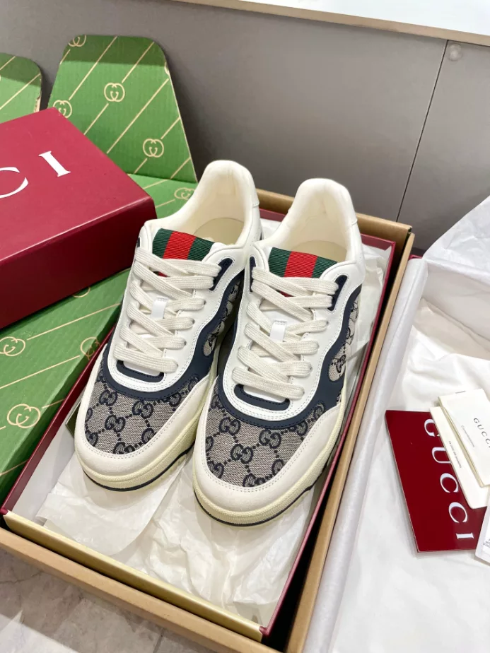 Gucci Re-Web Trainer White Sneakers - GCC208