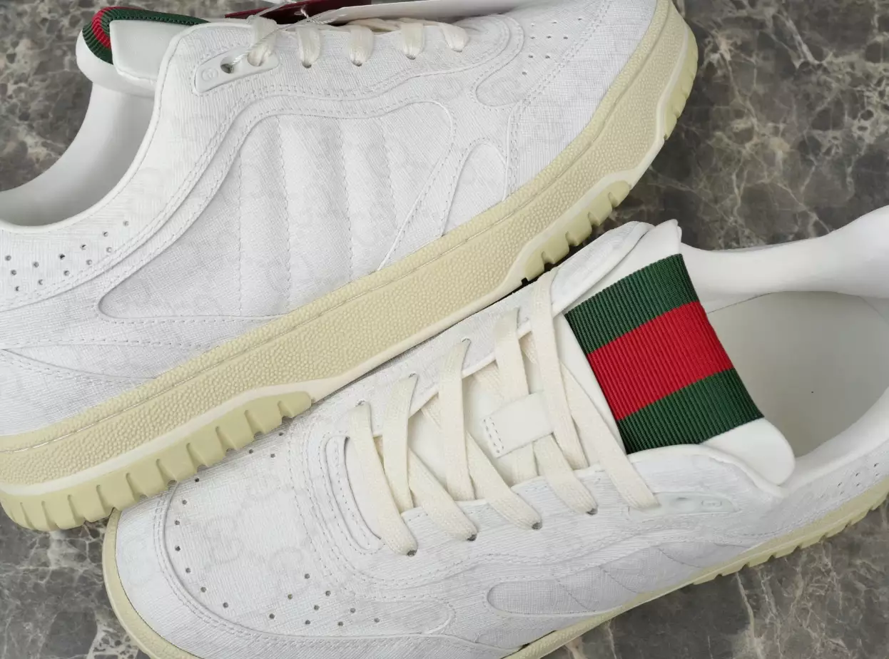Gucci Re-Web Trainer White Sneakers - GCC208