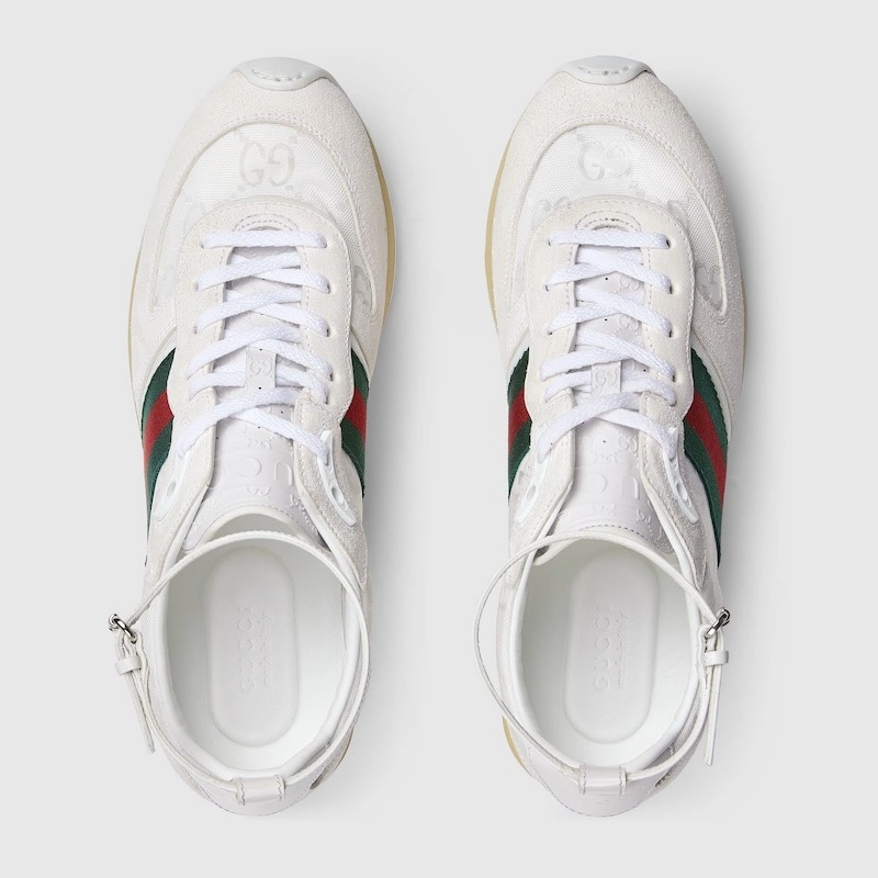 Gucci Re-Web Trainer White Sneakers - GCC208